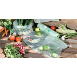 Sac plastique biodégradable en rouleau compostable - 2 tailles