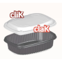 Barquette COOKIPACK fond noir et couvercle transparent - 4 tailles