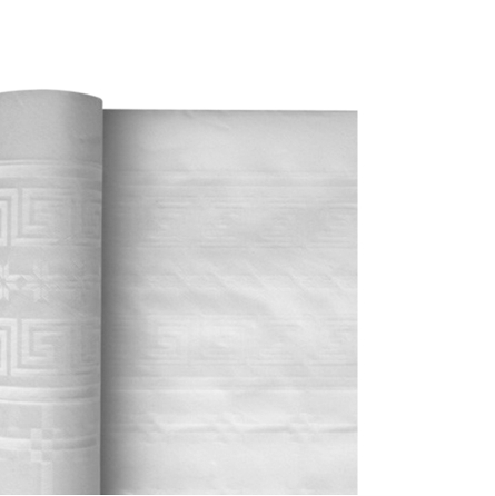 Nappe damassée blanche papier 1,20 x 100 m